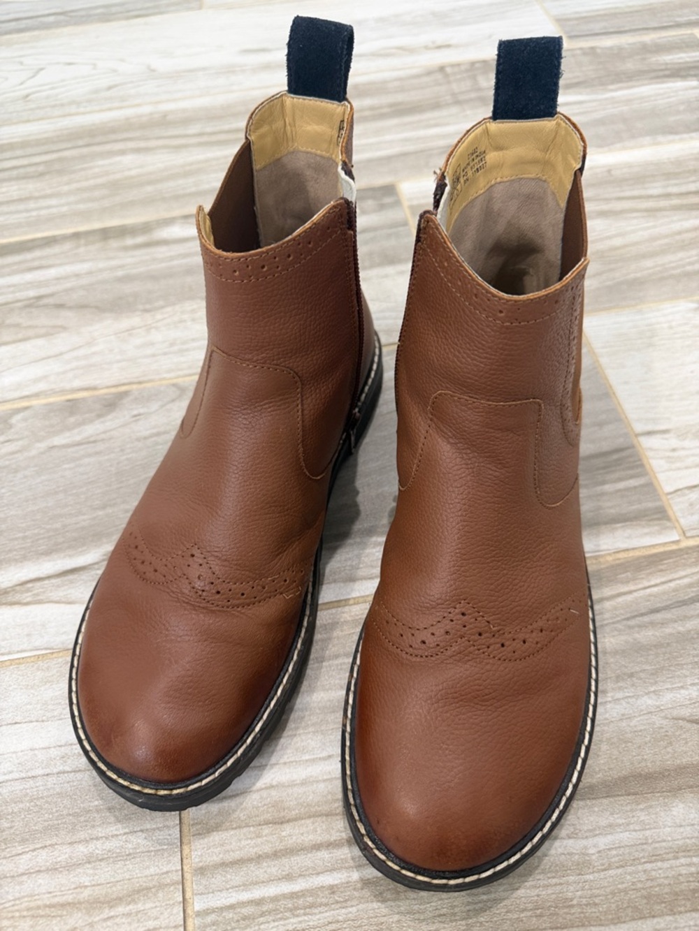 Mini Boden Brown leather ankle boots